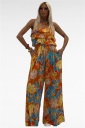 jumpsuit con fantasia floreale tropical